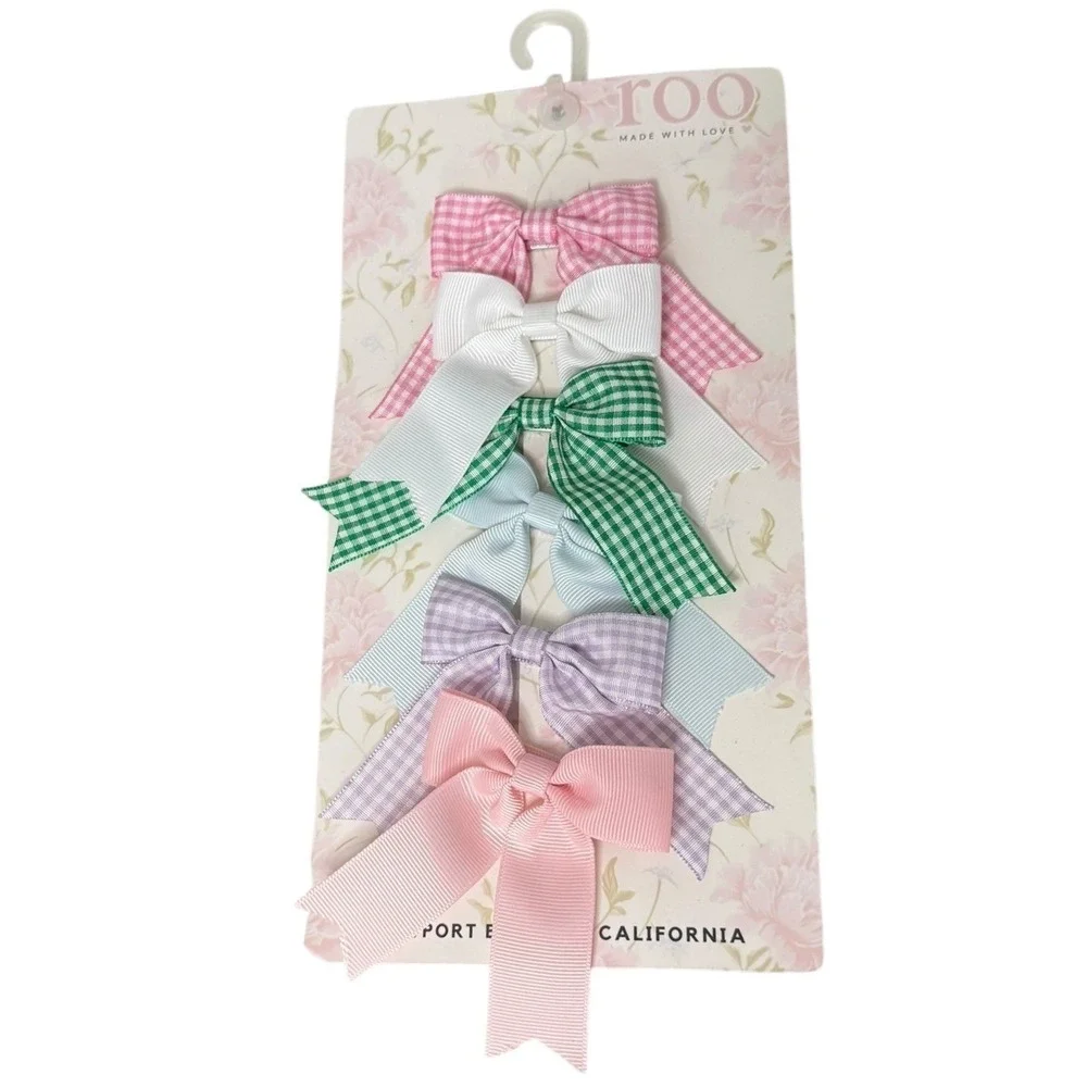 Roo Made with Love Baby Kids Hair Bow Clips Lot of 16 Newport Beach NEW